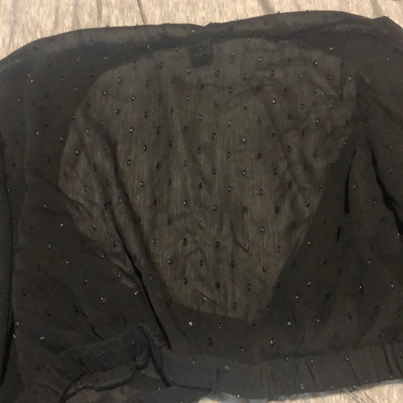 Black see through crop top - Picture 4 of 4